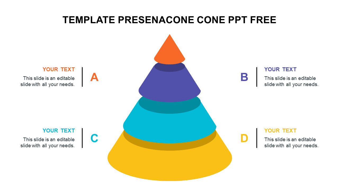 Free - Interesting Template Presenacone Cone PPT Slides 